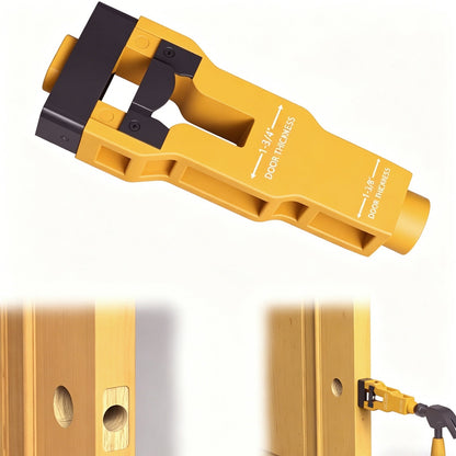 🔧Professional Wood Door Lock Installation Kit | Self-Centering Jig Set⚡
