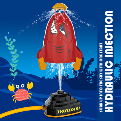 🎨Hydraulic Water Rocket Sprinkler💦 — Outdoor Splash Toy for Kids 7-14👦