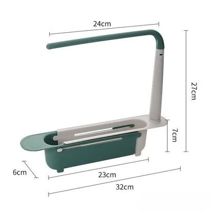 Adjustable Telescopic Sink Rack & Kitchen Organizer