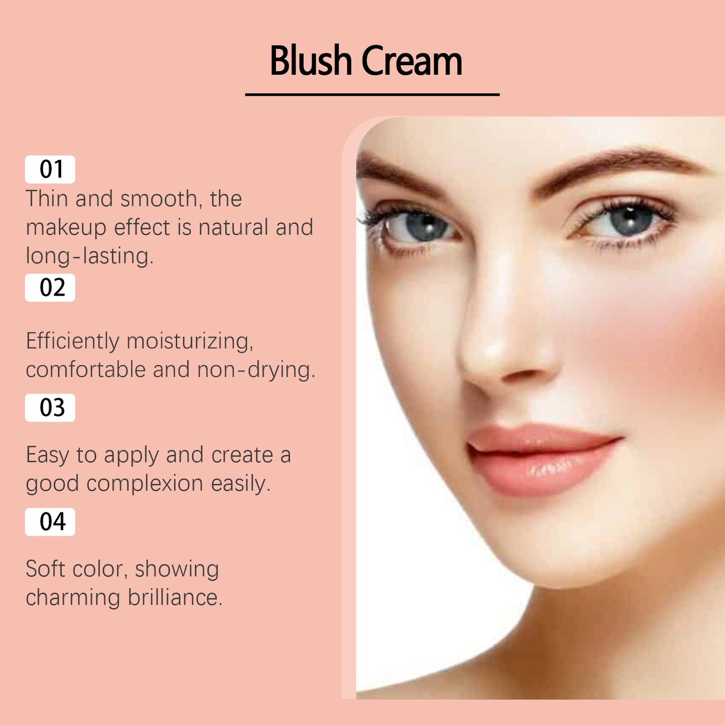 ✨Dewy Shimmer Cream Blush - All-Day Liquid-Light Flush🤍