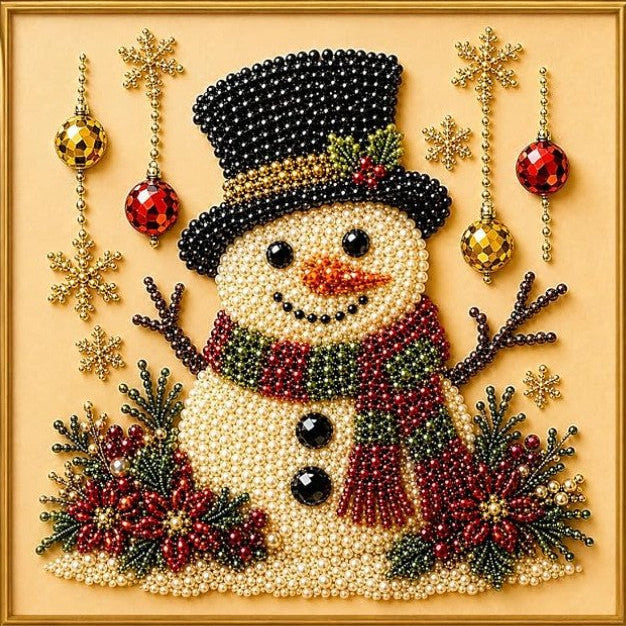 🧩3D Christmas Pearl Art Kit | Pre-Framed DIY Craft✨