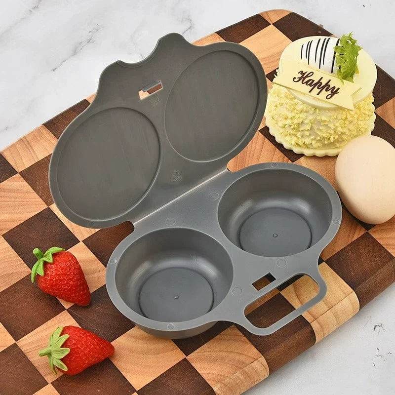 🍳Dual-cavity microwave egg cooker