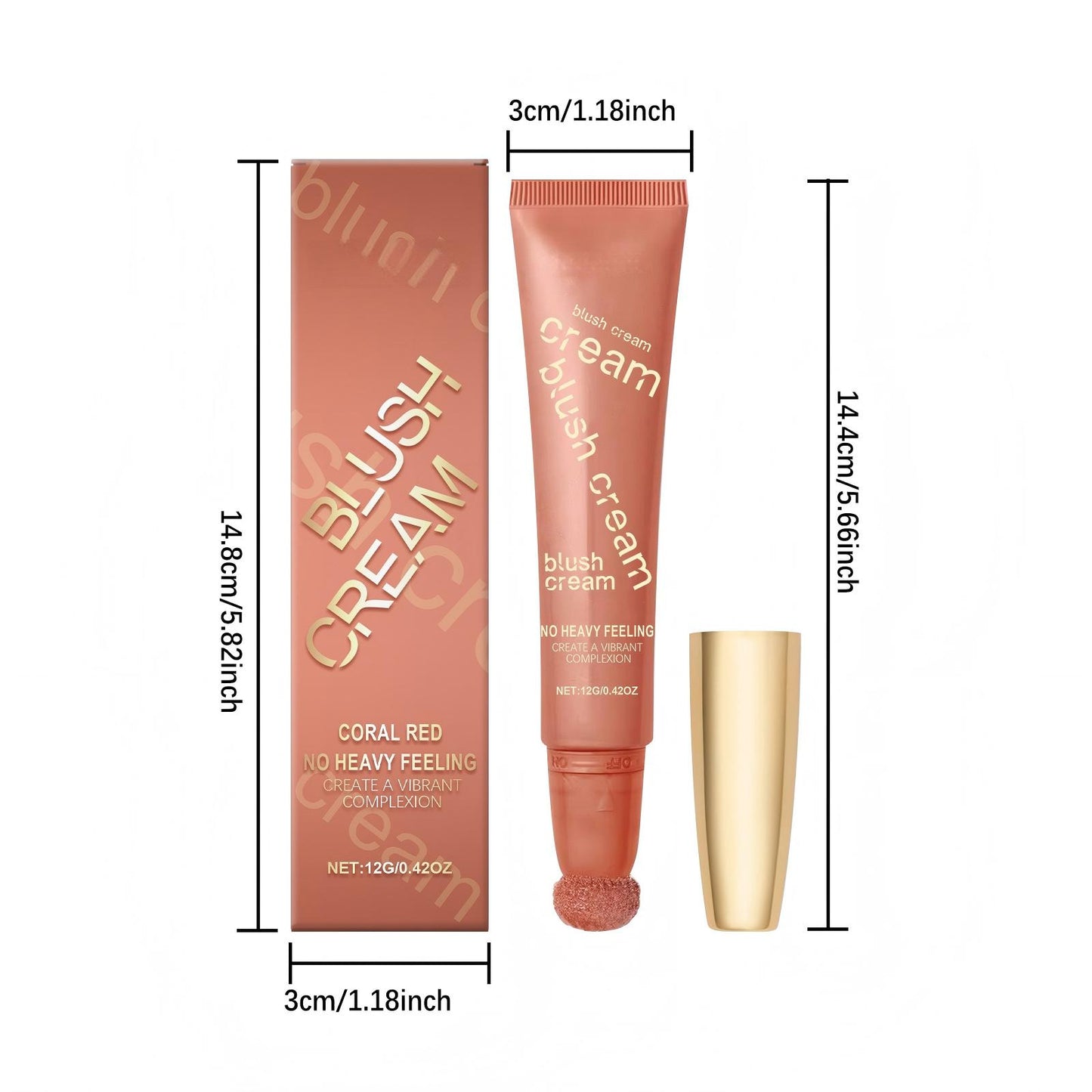 ✨Dewy Shimmer Cream Blush - All-Day Liquid-Light Flush🤍
