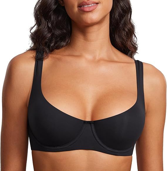 🩷Unlined Balconette Bra with Deep Gather & Lift✨