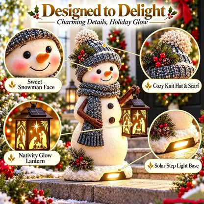 Christmas Lantern Figurines with Warm Holiday Glow