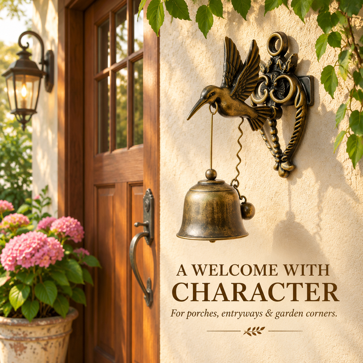 🐦 Vintage Animal Wall Bell 🔔 –Elegant Vintage Wall Accent for Home & Garden 🏡