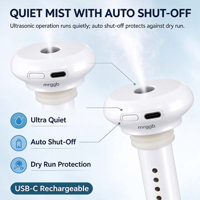 💧 Portable USB-C Cool Mist Humidifier – Tank-Free Ultrasonic Mist Maker