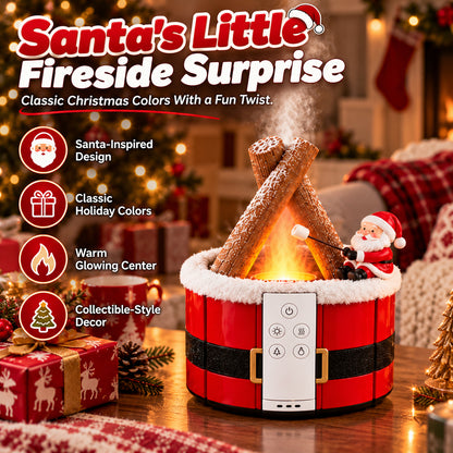 🎄 MerryMist Christmas Campfire Aroma Diffuser – Cozy Flame Glow & Festive Holiday Charm