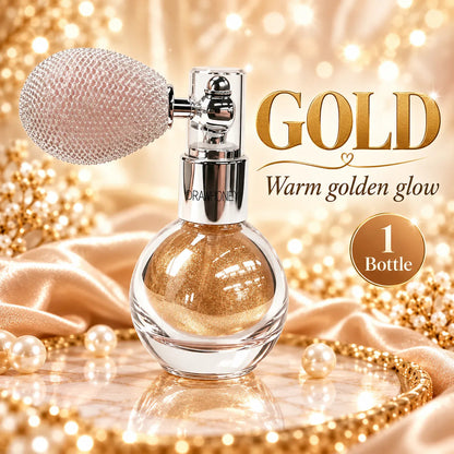 Vintage Squeeze-Bulb Shimmer Glow Spray – Fine Mist Sparkle in 4 Shades