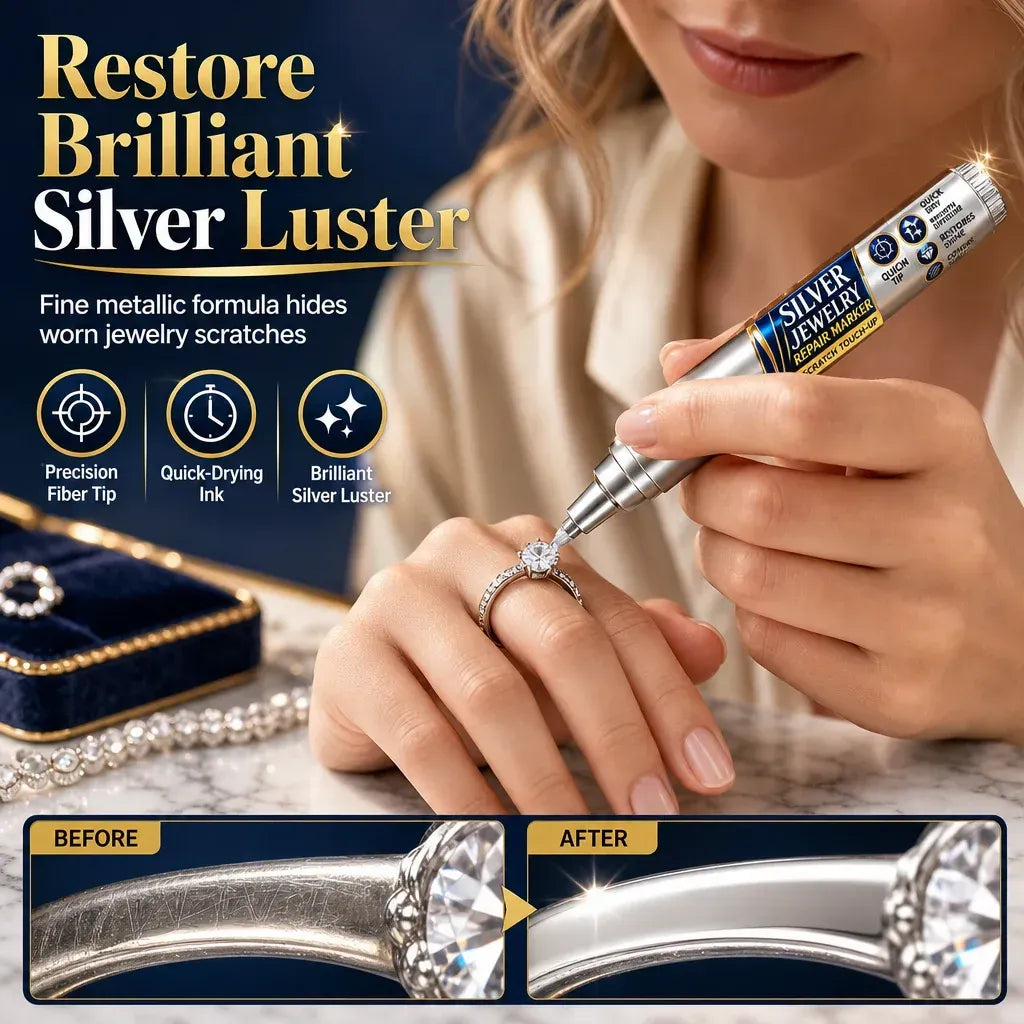 ✨ Silver-Tone Jewelry Touch-Up Pen – Precision Coverage for Minor Scuffs