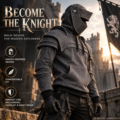 ⚔️ Knight-Inspired Armor Hoodie – Medieval Streetwear Style