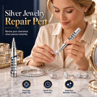 ✨ Silver-Tone Jewelry Touch-Up Pen – Precision Coverage for Minor Scuffs