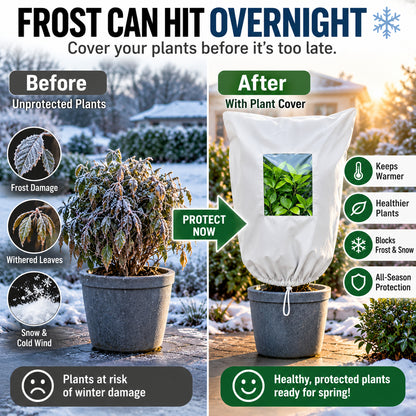 🔥 Must-Have Winter Garden Saver: Reusable Plant Freeze Protection Jacket for Pots, Shrubs & Trees 🪴❄️