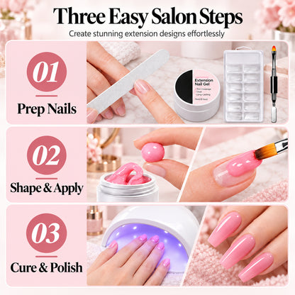 ✨ Moldable Builder Gel for Nail Extensions & 3D Nail Art