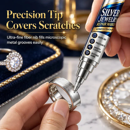 ✨ Silver-Tone Jewelry Touch-Up Pen – Precision Coverage for Minor Scuffs