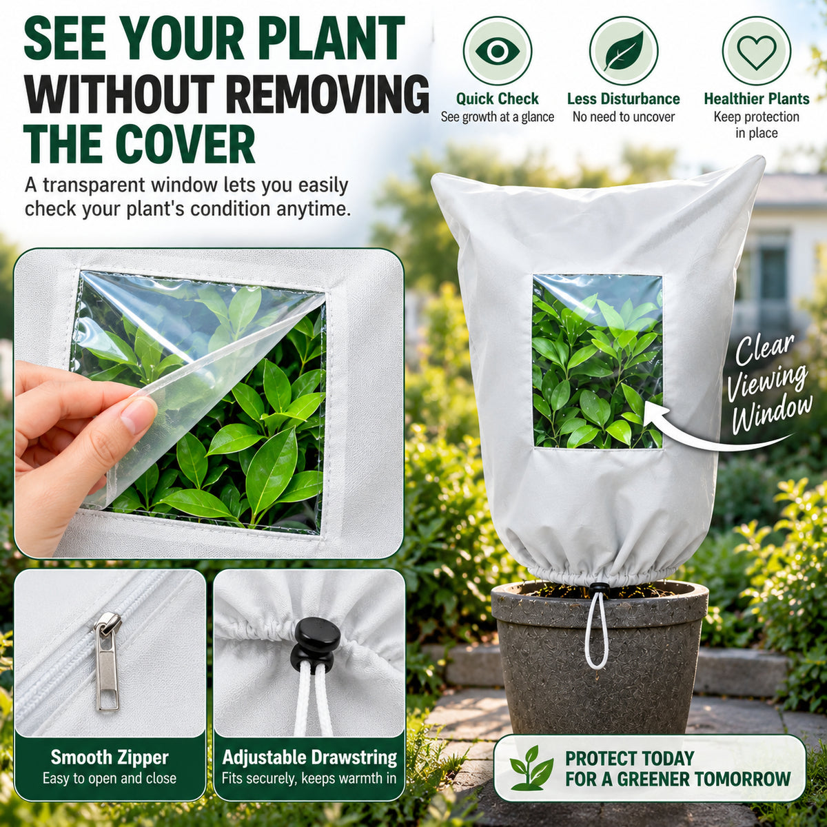🔥 Must-Have Winter Garden Saver: Reusable Plant Freeze Protection Jacket for Pots, Shrubs & Trees 🪴❄️