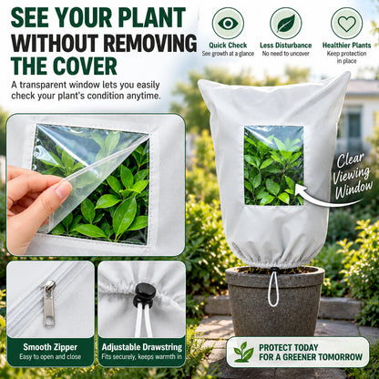 🔥 Must-Have Winter Garden Saver: Reusable Plant Freeze Protection Jacket for Pots, Shrubs & Trees 🪴❄️