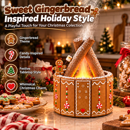 🎄 MerryMist Christmas Campfire Aroma Diffuser – Cozy Flame Glow & Festive Holiday Charm