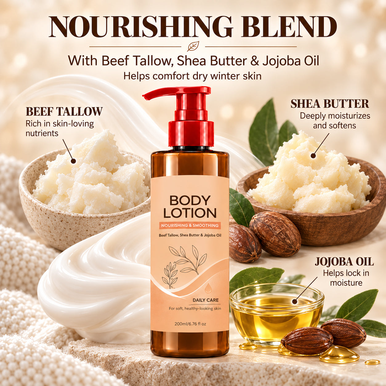❄️ Winter Skin Rescue! Deep Hydrating Body Lotion – Instant Relief for Dry & Flaky Skin 🧴
