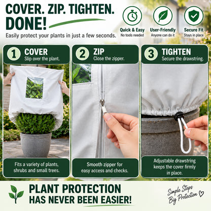 🔥 Must-Have Winter Garden Saver: Reusable Plant Freeze Protection Jacket for Pots, Shrubs & Trees 🪴❄️