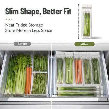 🔥Reusable Long Food Storage Bags Keep Food Fresh Longer. Organize Your Kitchen Smarter.
