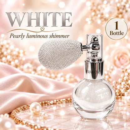 Vintage Squeeze-Bulb Shimmer Glow Spray – Fine Mist Sparkle in 4 Shades