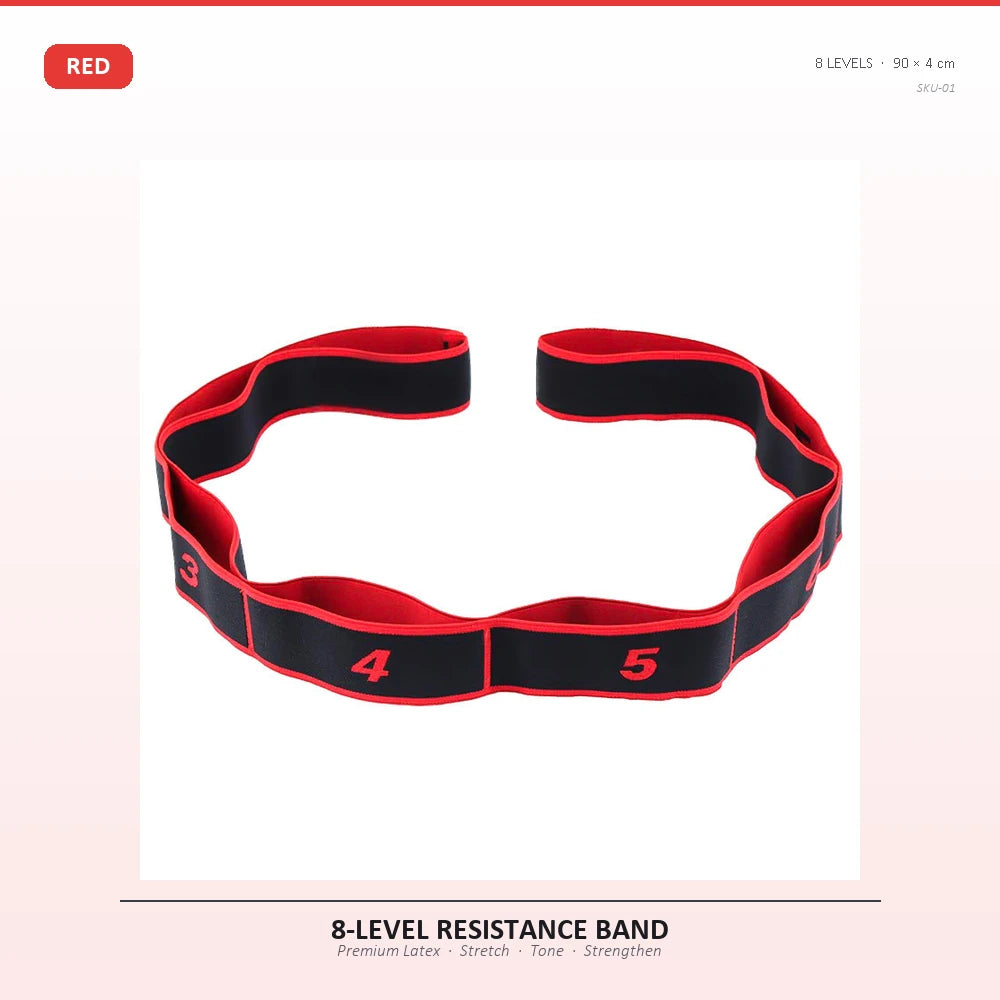 Multi-Ring Resistance Bands for Stretching & Training