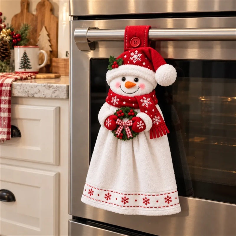 🎄🎅 Cute Christmas Hanging Hand Towels – Adorable, Absorbent & Festive Holiday Decor ✨