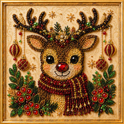 🧩3D Christmas Pearl Art Kit | Pre-Framed DIY Craft✨