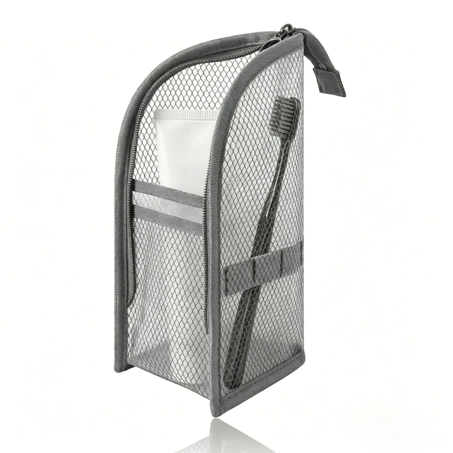 Standing Mesh Toiletry Bag | Quick-Dry Travel Pouch