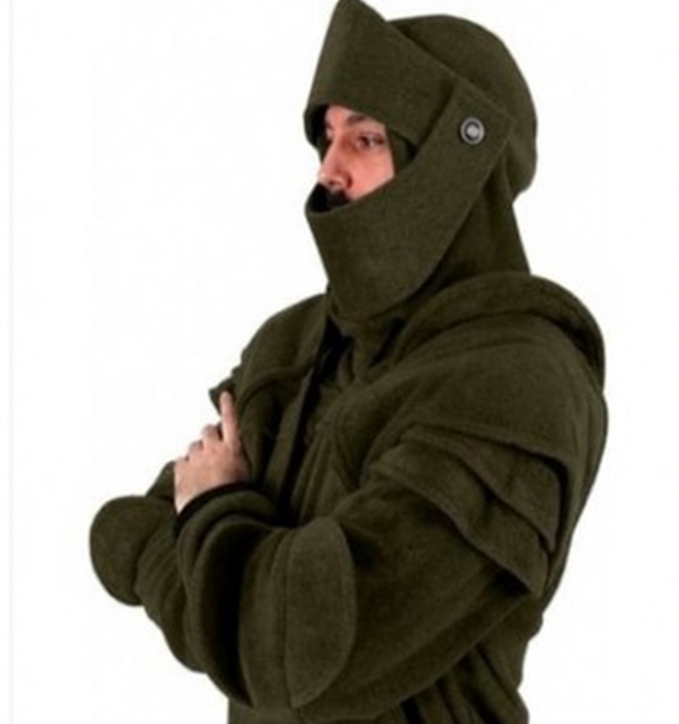 ⚔️ Knight-Inspired Armor Hoodie – Medieval Streetwear Style