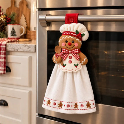 🎄🎅 Cute Christmas Hanging Hand Towels – Adorable, Absorbent & Festive Holiday Decor ✨