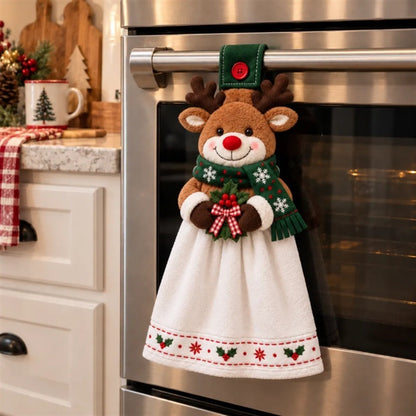 🎄🎅 Cute Christmas Hanging Hand Towels – Adorable, Absorbent & Festive Holiday Decor ✨