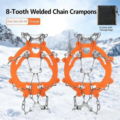8-Tooth Ice Crampons for Shoes | Snow & Winter Grip