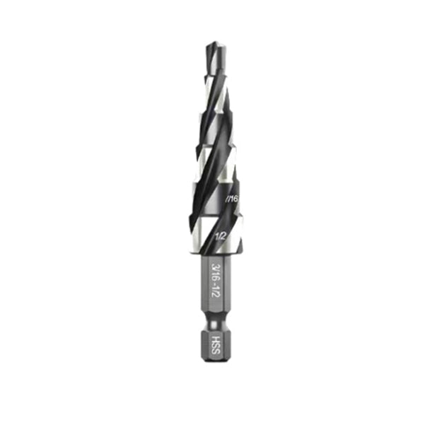 🔩⚙️ 5-Pcs Spiral Flute Step Drill Bit Set – HSS Unibit Kit 💪