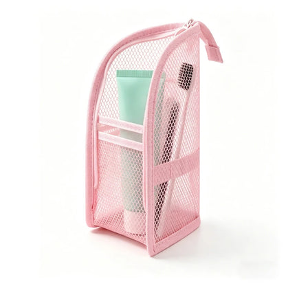 Standing Mesh Toiletry Bag | Quick-Dry Travel Pouch