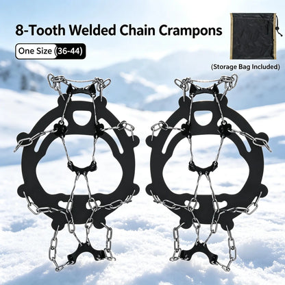 8-Tooth Ice Crampons for Shoes | Snow & Winter Grip