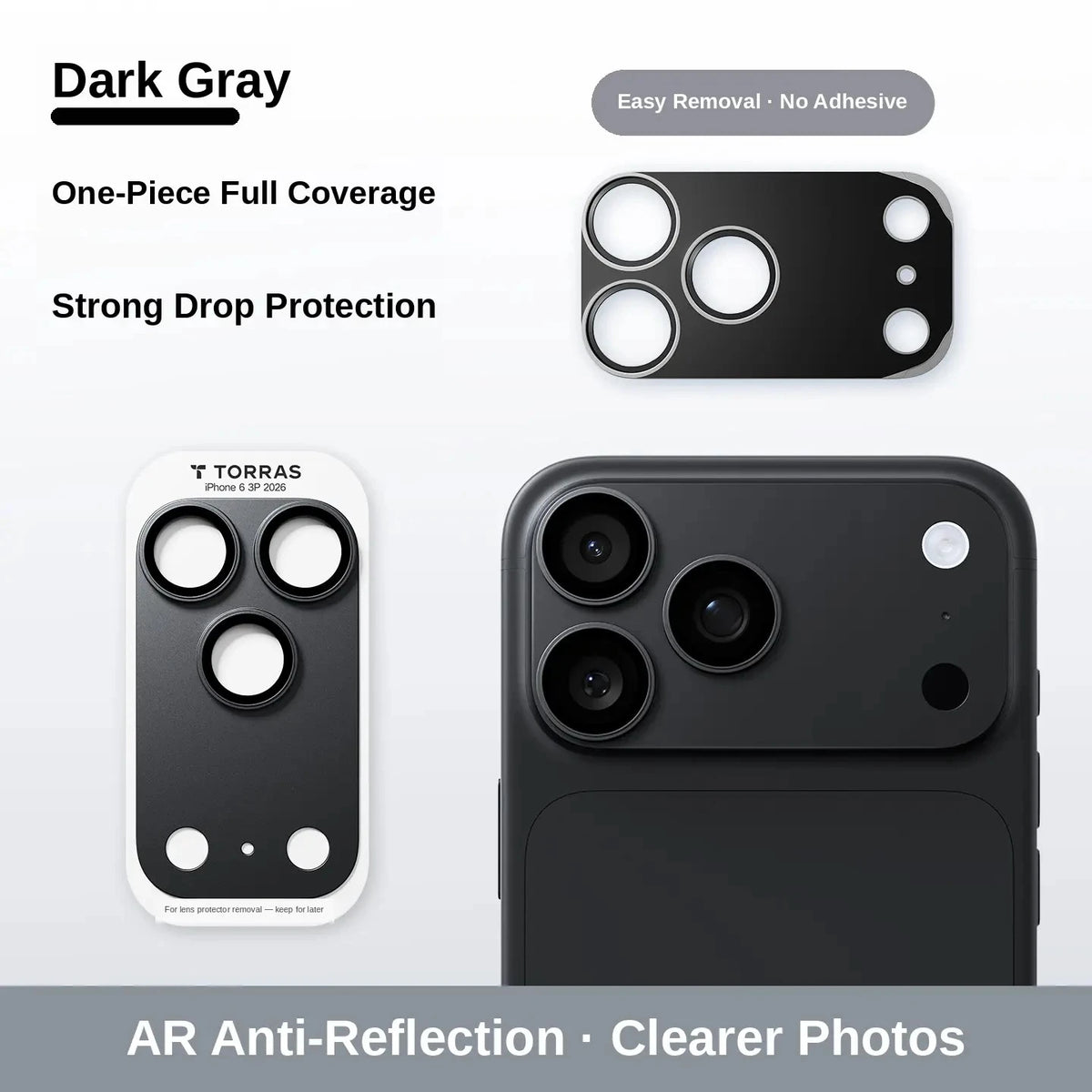 One-Piece Camera Lens Protector for iPhone | Slim & Clear
