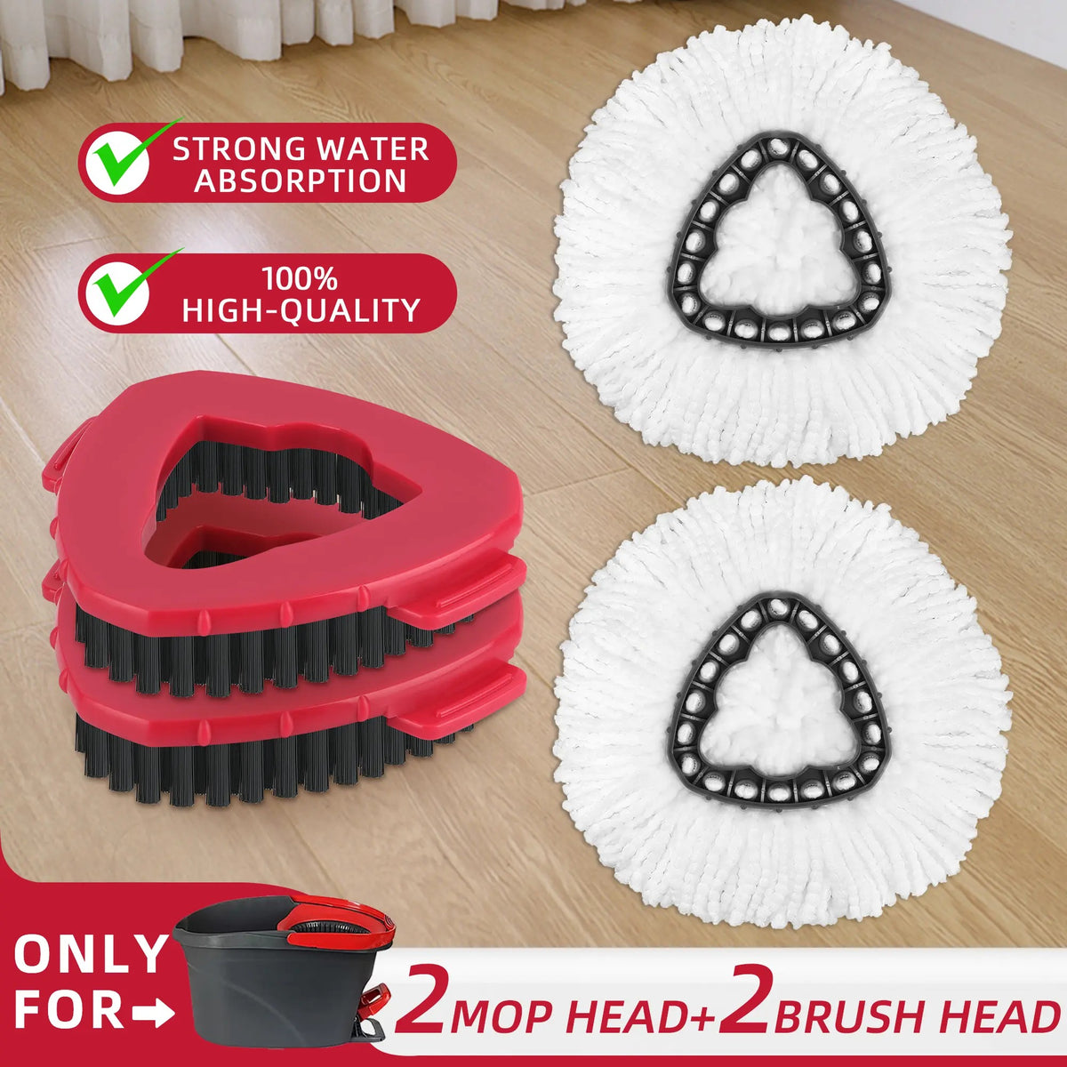 🧼 Mop Head Refills Compatible with O-Cedar