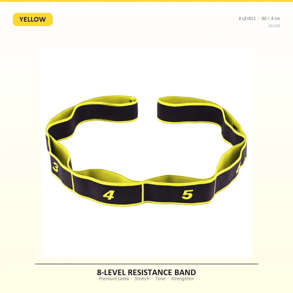 Multi-Ring Resistance Bands for Stretching & Training