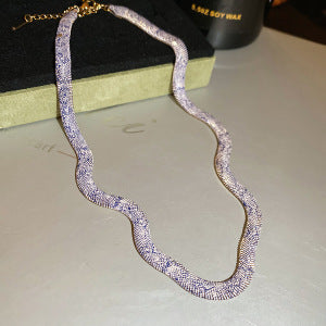 🐍 Realistic Snake-Inspired Necklace – Flexible Woven Statement Choker with Adjustable Fit