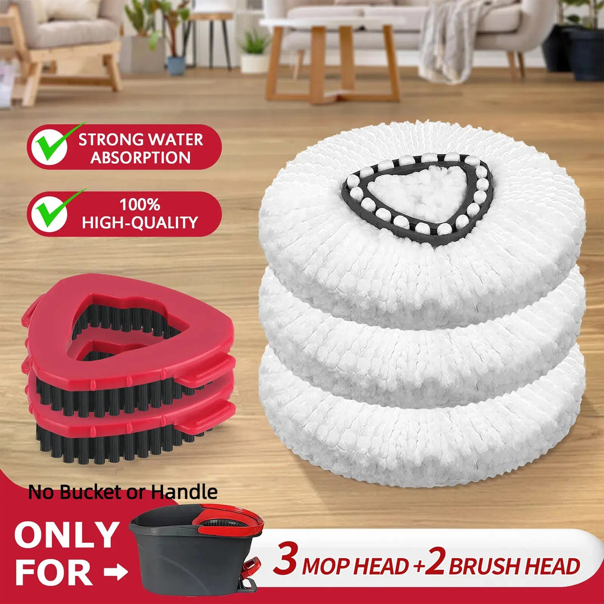 🧼 Mop Head Refills Compatible with O-Cedar