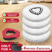4mop+1brush (only fits O-cedar one tank old style)
