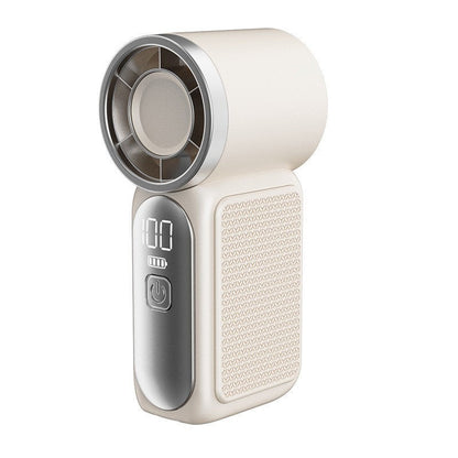 Mini Handheld Turbo Fan with LED Display 🌪️💄