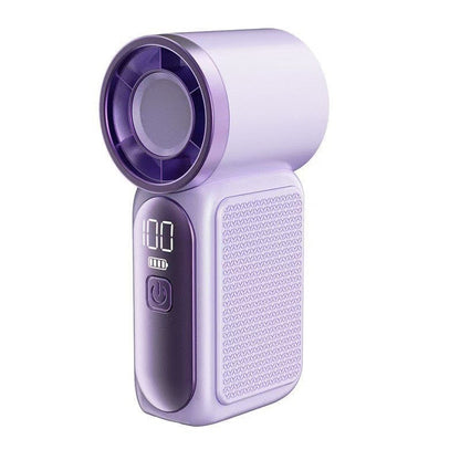 Mini Handheld Turbo Fan with LED Display 🌪️💄