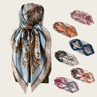 Vibrant Ethnic Silk Scarf Set