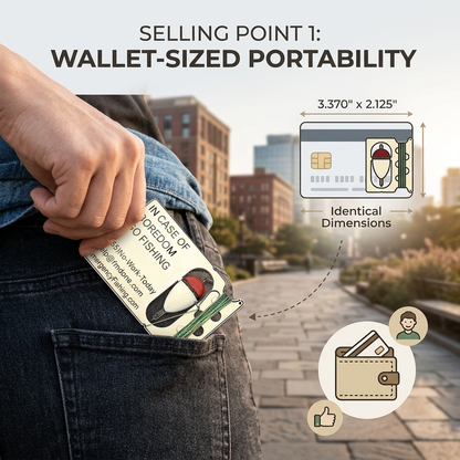 Credit Card-Sized Wallet Fishing Kit