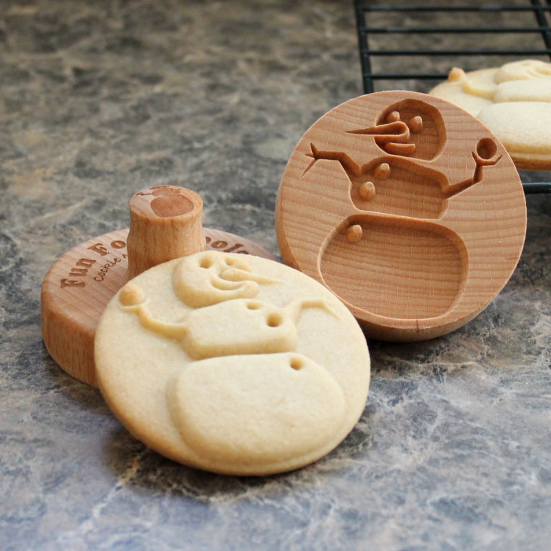 Cozy Impressions – Handcrafted Wooden Cookie Stamp Collection