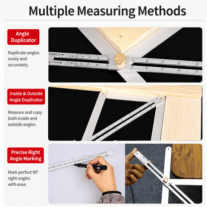 📐 Adjustable Multi-Angle Finder – Measure Once, Cut Right
