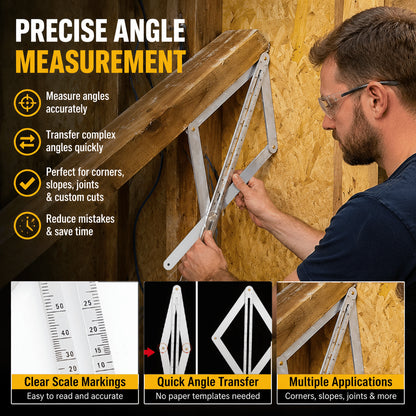 📐 Adjustable Multi-Angle Finder – Measure Once, Cut Right